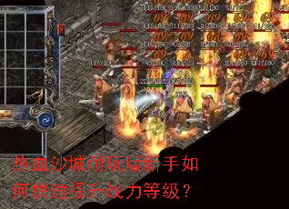 热血沙城耐玩版新手如何快速提升战力等级? 热血沙城耐玩版新手如何快速提升战力等级?