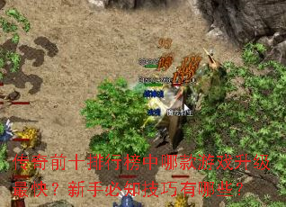 ����ǰʮ���а����Ŀ���Ϸ������죿���ֱ�֪��������Щ��