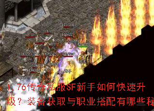 1.76传奇私服SF新手如何快速升级?装备获取与职业搭配有哪些秘诀? 1.76传奇私服SF新手如何快速升级?装备获取与职业搭配有哪些秘诀?