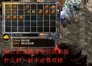 真正的免费传奇游戏到底什么样?新手必看攻略 真正的免费传奇游戏到底什么样?新手必看攻略