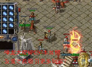 神龙大使NPC脚本如何设置才能吸引更多玩家? 神龙大使NPC脚本如何设置才能吸引更多玩家?