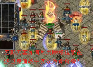 无影刀客如何利用瞬移技能在沙巴克血战中实现致命奇袭? 无影刀客如何利用瞬移技能在沙巴克血战中实现致命奇袭?