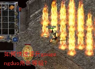 如何快速提升gougengduo角色等级? 如何快速提升gougengduo角色等级?