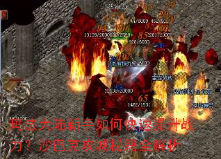 玛法大陆新手如何快速提升战力?沙巴克攻城秘籍全解析 玛法大陆新手如何快速提升战力?沙巴克攻城秘籍全解析