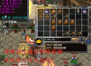 传奇游戏挂机攻略有哪些高效方法与技巧? 传奇游戏挂机攻略有哪些高效方法与技巧?