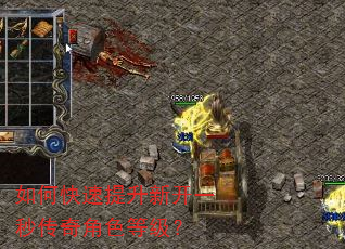 如何快速提升新开一秒传奇角色等级? 如何快速提升新开一秒传奇角色等级?
