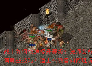 战士如何快速提升等级?法师装备选择有哪些技巧?道士召唤兽如何进阶? 战士如何快速提升等级?法师装备选择有哪些技巧?道士召唤兽如何进阶?