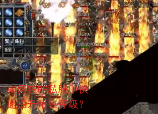 如何在RF私服中快速提升角色等级? 如何在RF私服中快速提升角色等级?