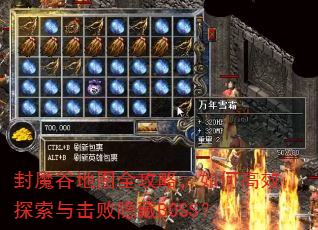 封魔谷地图全攻略,如何高效探索与击败隐藏BOSS? 封魔谷地图全攻略,如何高效探索与击败隐藏BOSS?