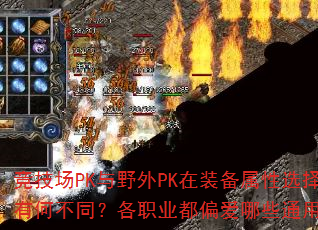 竞技场PK与野外PK在装备属性选择上有何不同?各职业都偏爱哪些通用属性? 竞技场PK与野外PK在装备属性选择上有何不同?各职业都偏爱哪些通用属性?