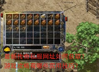 最新传奇私服网址如何获取?游戏攻略有哪些实用技巧? 最新传奇私服网址如何获取?游戏攻略有哪些实用技巧?