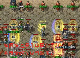 如何快速提升单职业无任务传奇的等级与装备? 如何快速提升单职业无任务传奇的等级与装备?