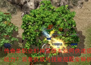 传奇单职业封神策版本如何快速提升战力?装备获取与技能搭配全解析 传奇单职业封神策版本如何快速提升战力?装备获取与技能搭配全解析